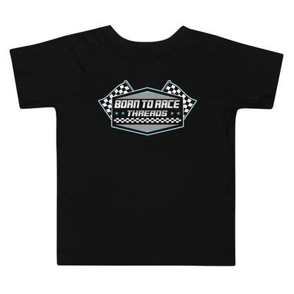 Born to Race Threads Checkered Flag Toddler T-Shirt