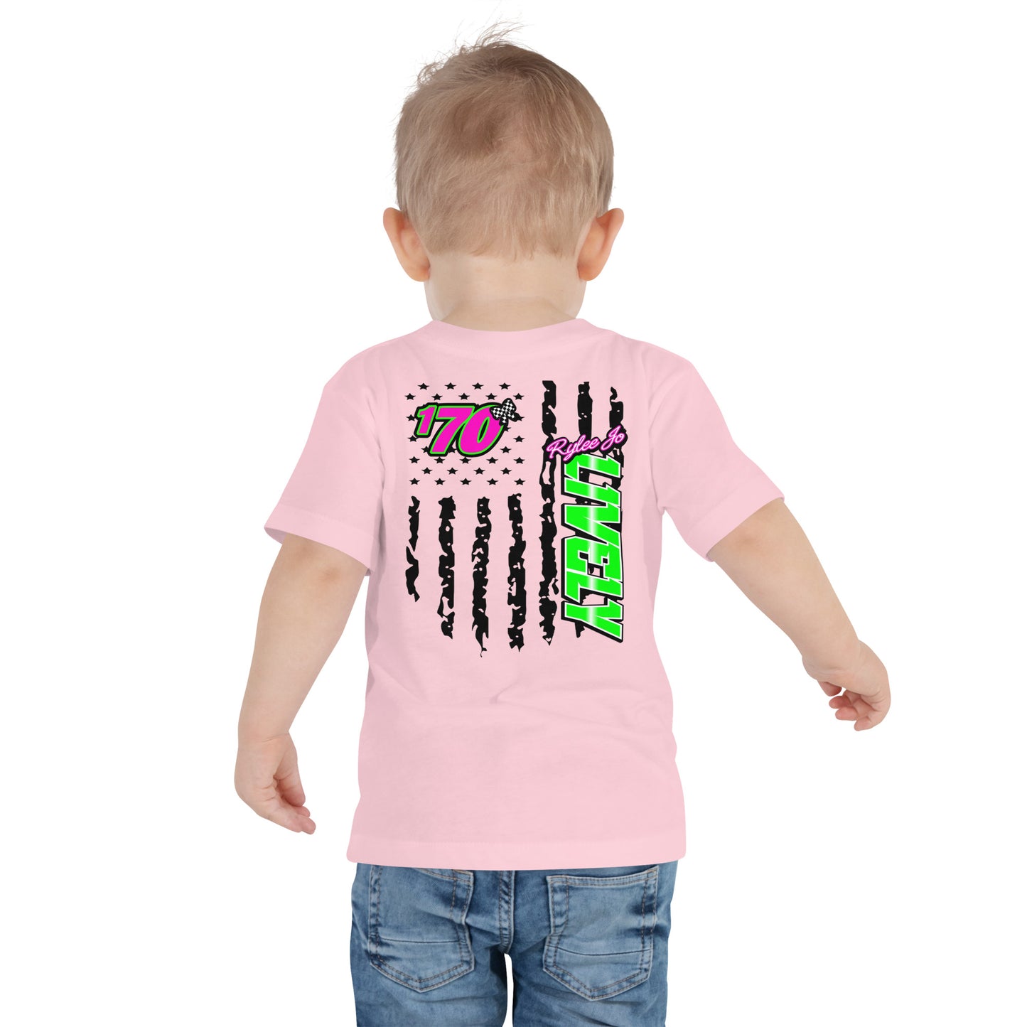 RJo Racing American Flag Toddler T-Shirt