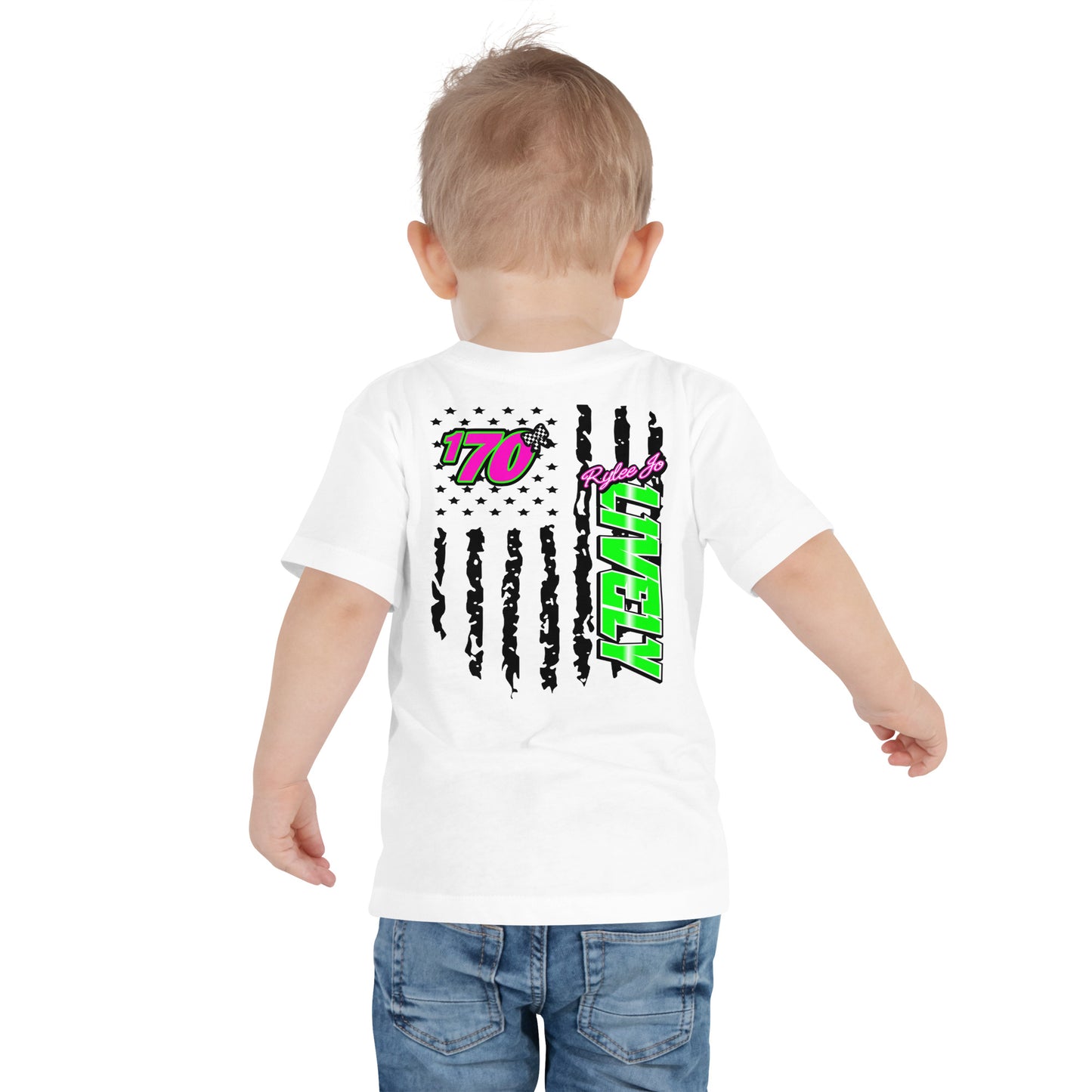 RJo Racing American Flag Toddler T-Shirt