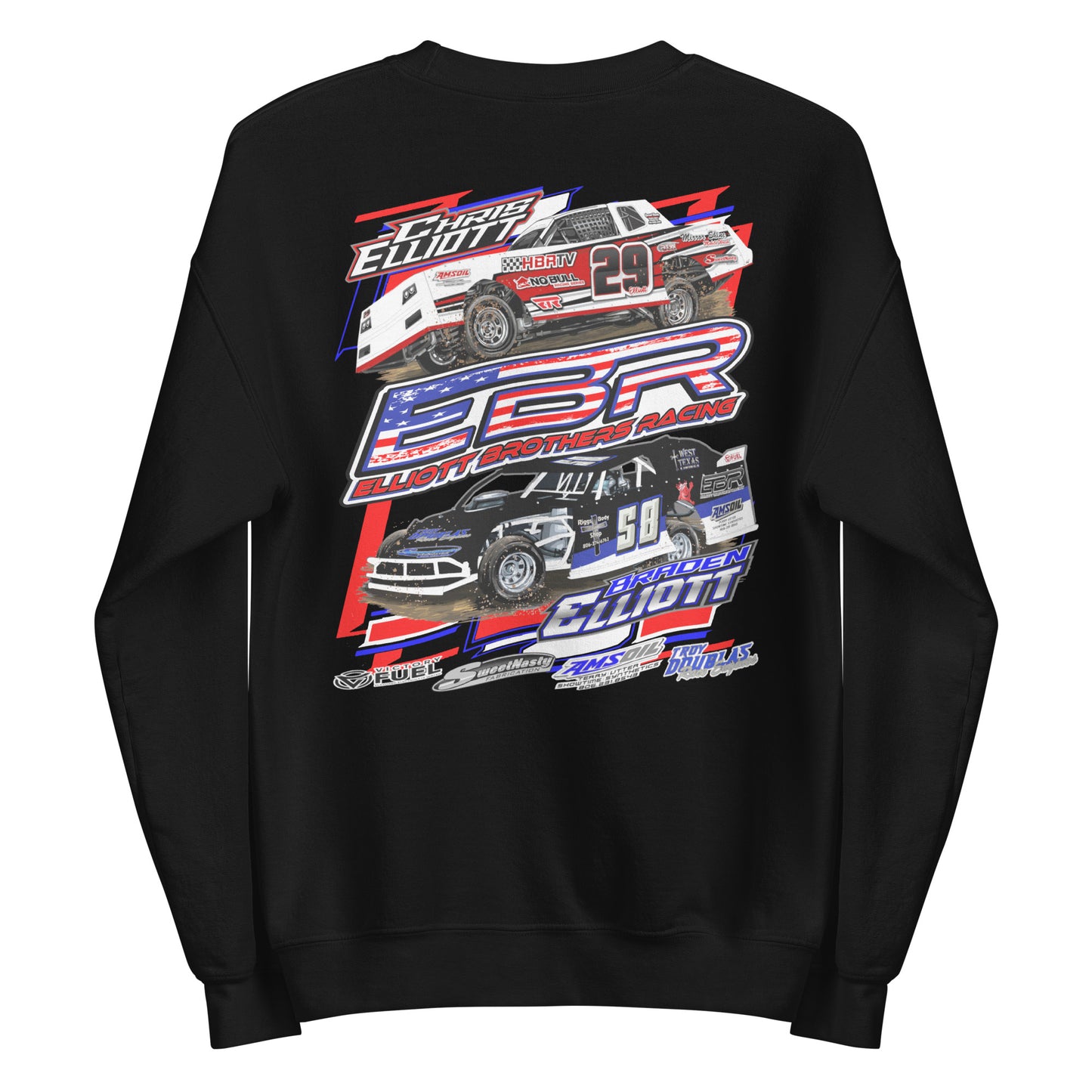 Elliott Brothers Racing Adult Crewneck Sweatshirt