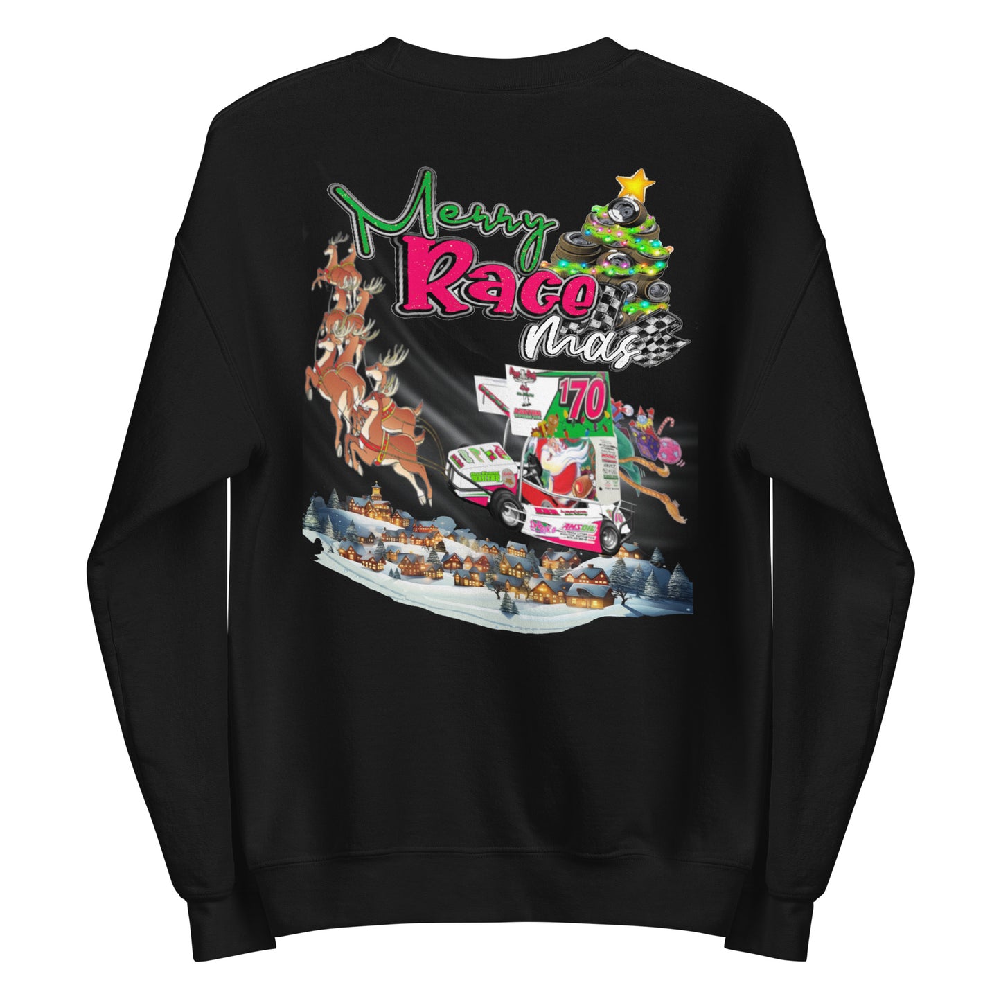 RJo Racing Christmas 2024 Adult Crewneck Sweatshirt