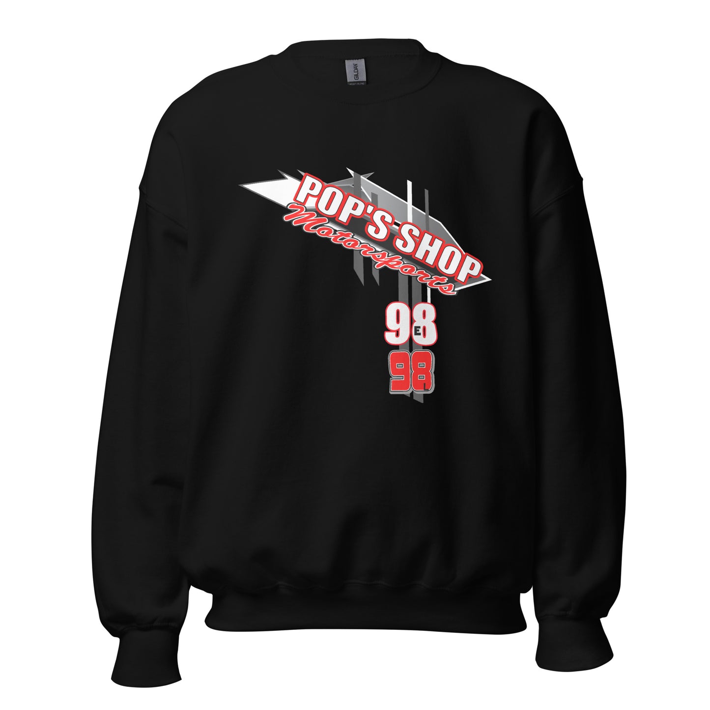 Pop's Shop Motorsports Adult Crew Sweatshirt