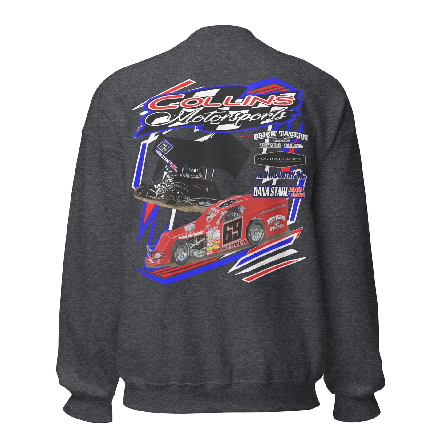 Collins Motorsports Adult Crew Sweatshirt