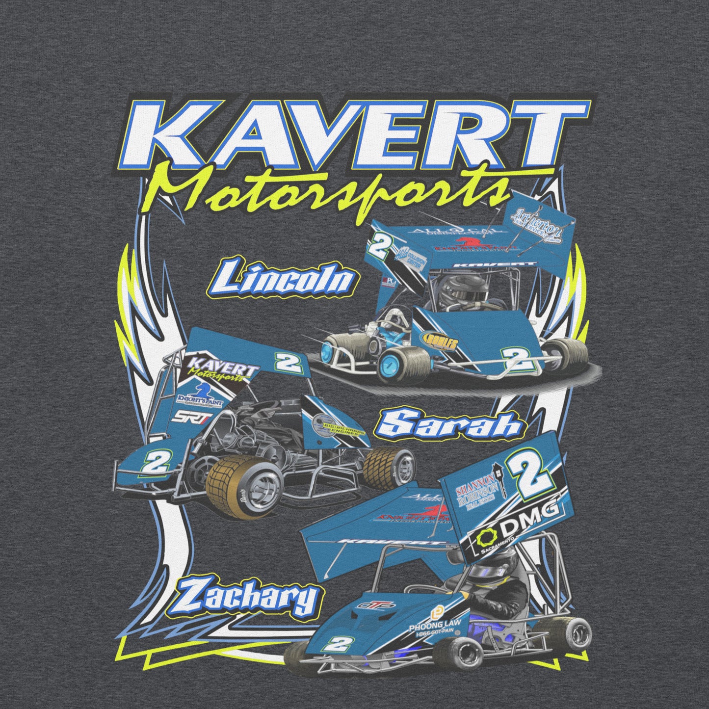 Kavert Motorsports 2024 Adult Crewneck Sweashirt