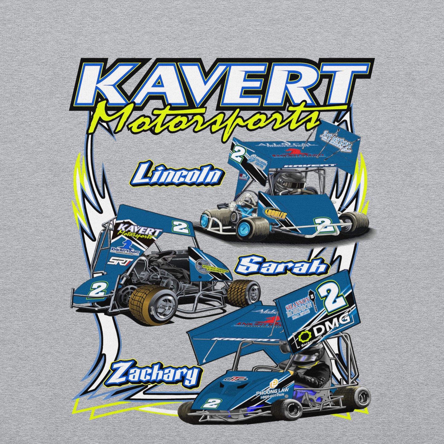 Kavert Motorsports 2024 Adult Crewneck Sweashirt