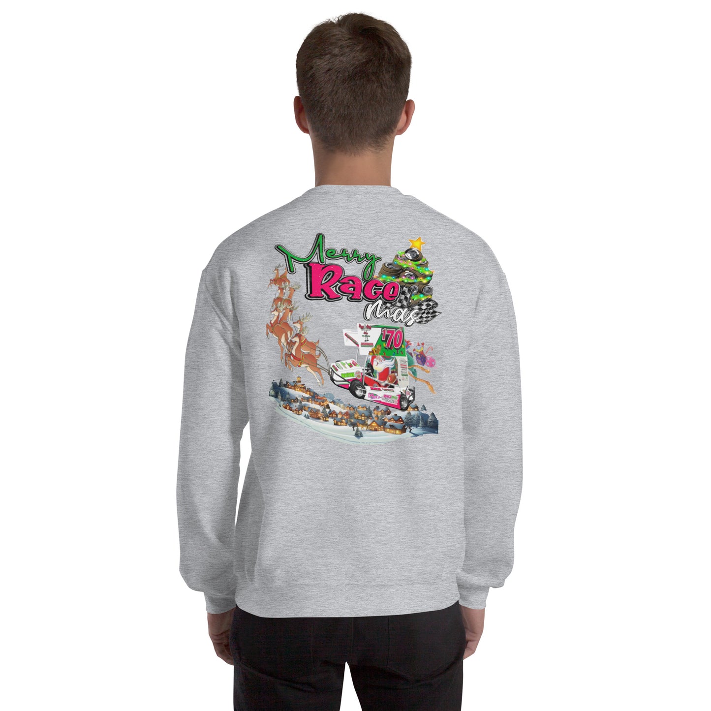 RJo Racing Christmas 2024 Adult Crewneck Sweatshirt