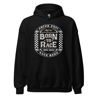 Born to Race Vintage Adult Hoodie Sweatshirt