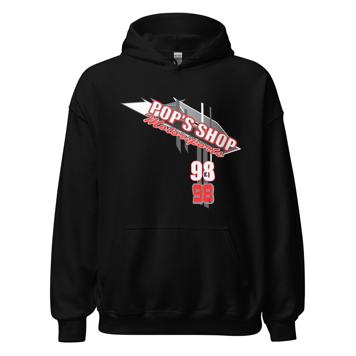 Pop's Shop Motorsports Adult Hoodie Sweatshirt