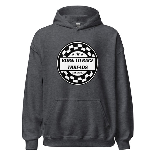 Born to Race Checkered Adult Hoodie Sweatshirt