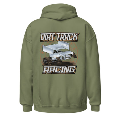 Dirt Track Racing Adult Hoodie Sweatshirt