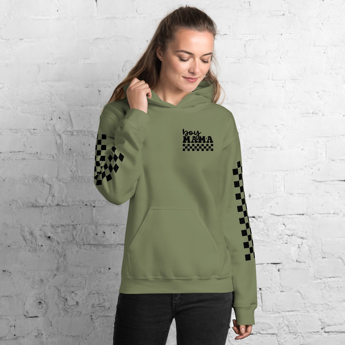 Boy Mama Adult Hoodie Sweatshirt