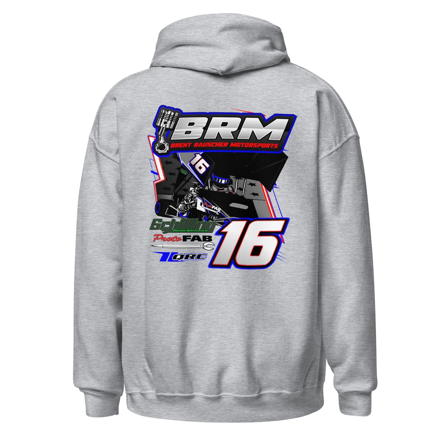 Brent Rauscher Motorsports Adult Hoodie Sweatshirt
