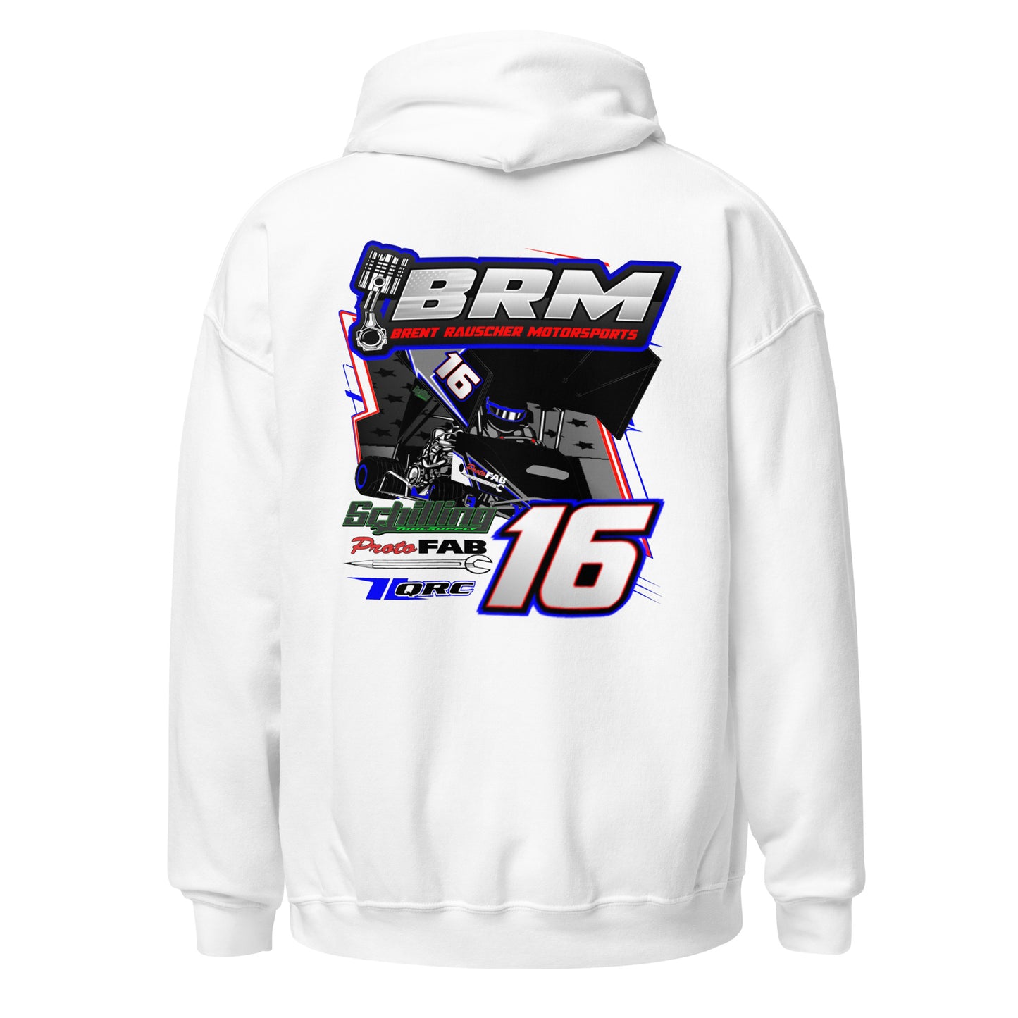 Brent Rauscher Motorsports Adult Hoodie Sweatshirt