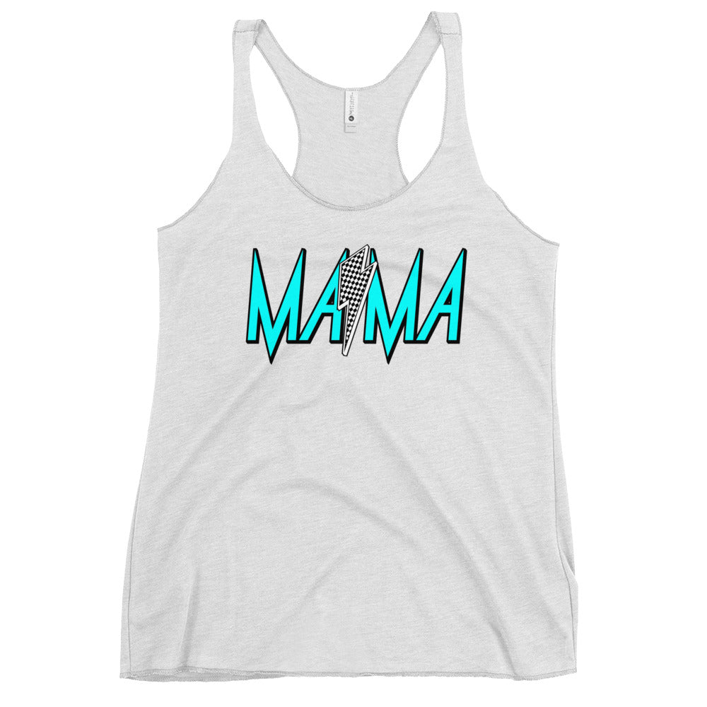 Mama Checkered Women's Racerback Tank