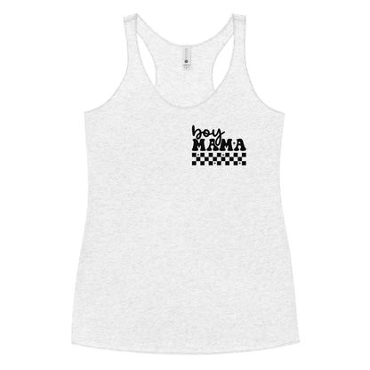 Boy Mama Women's Racerback Tank