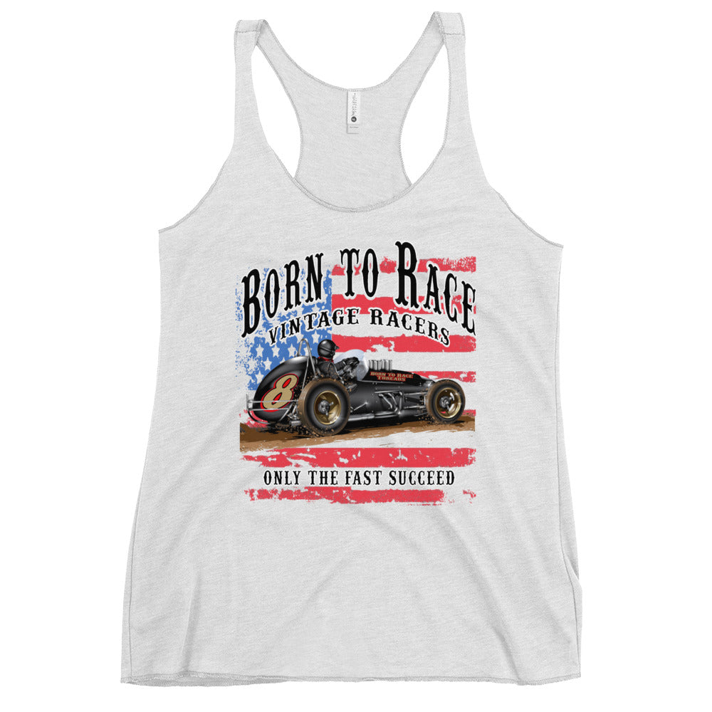 Vintage Sprint Racer Women's Racerback Tank