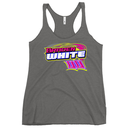 Braden White Women's Racerback Tank