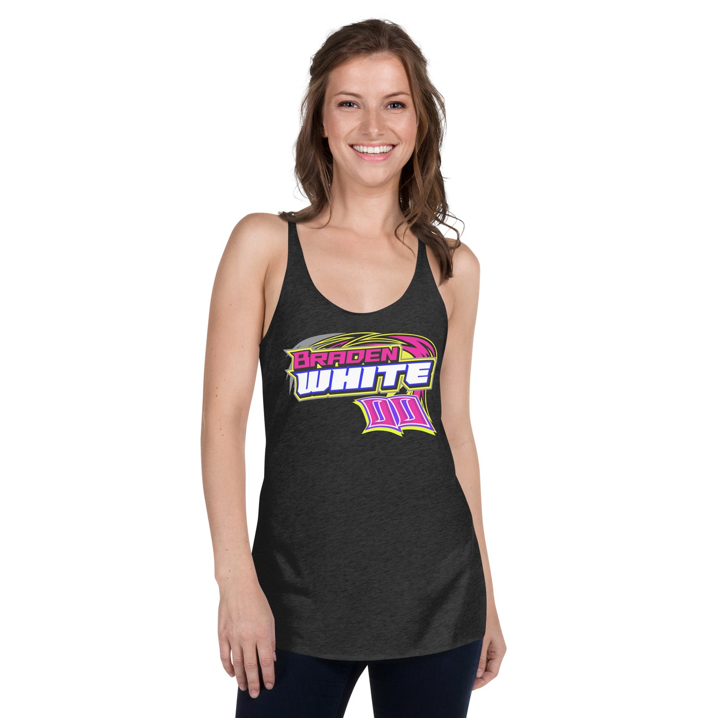 Braden White Women's Racerback Tank