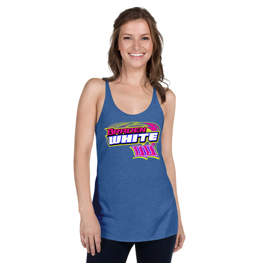 Braden White Women's Racerback Tank