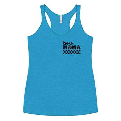 Boy Mama Women's Racerback Tank