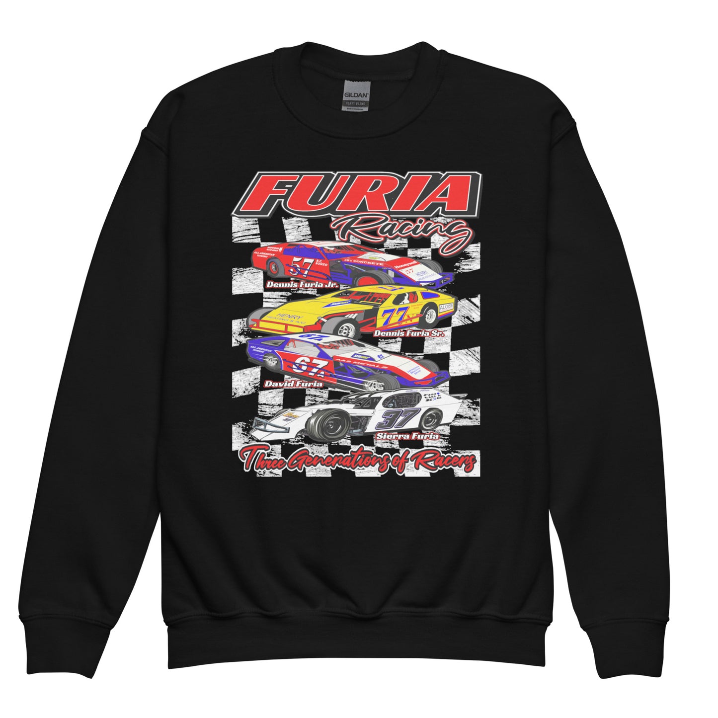 Furia Family Racing Kids Crewneck Sweatshirt