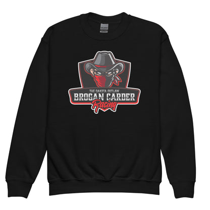 Brogan Carder Racing Kids Crewneck Sweatshirt