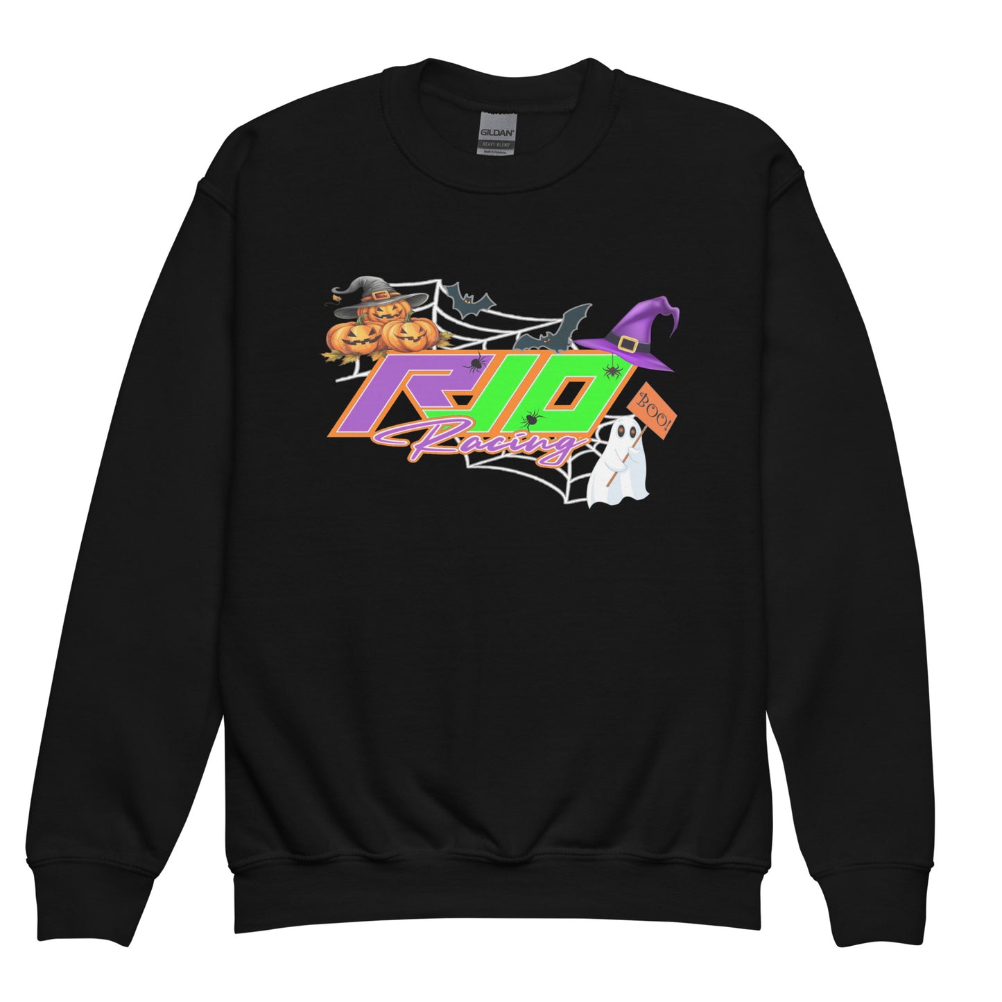 RJo Racing Halloween Kids crewneck sweatshirt