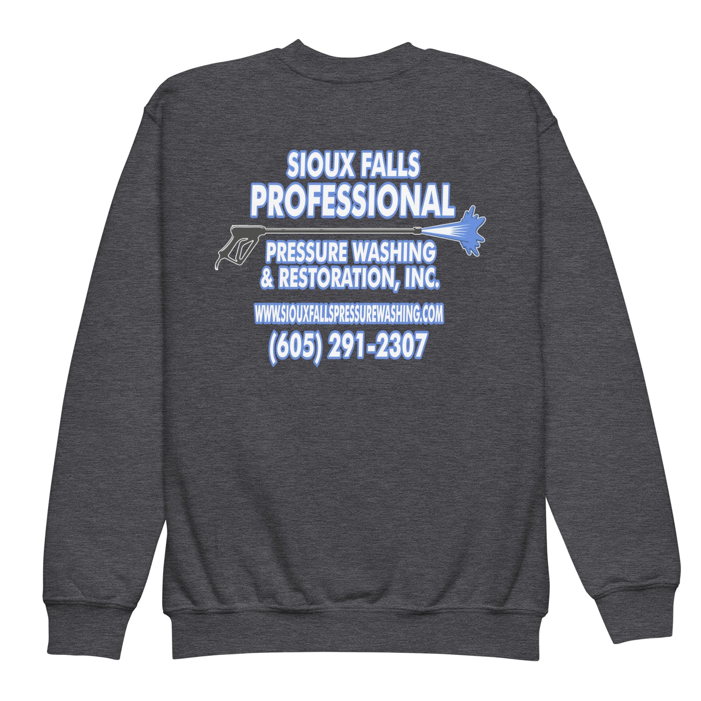 Sioux Falls Professional Pressure Washing & Restoration Inc. Kids Crew Sweatshirt
