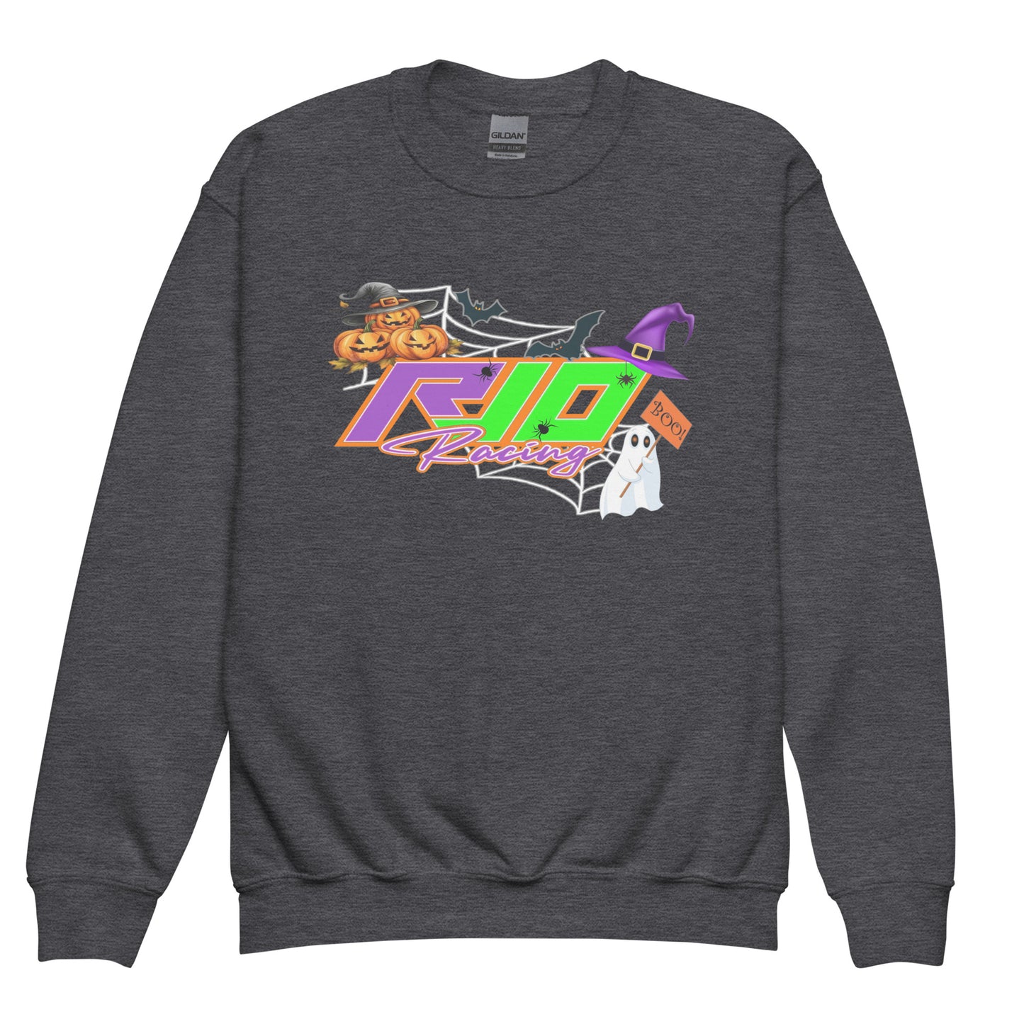 RJo Racing Halloween Kids crewneck sweatshirt