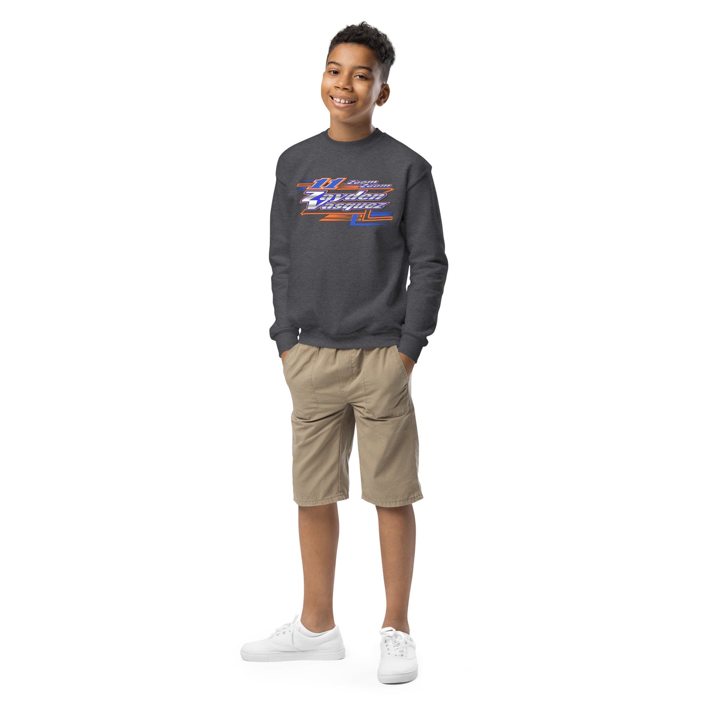 Zayden Vasquez Kids Crewneck Sweatshirt