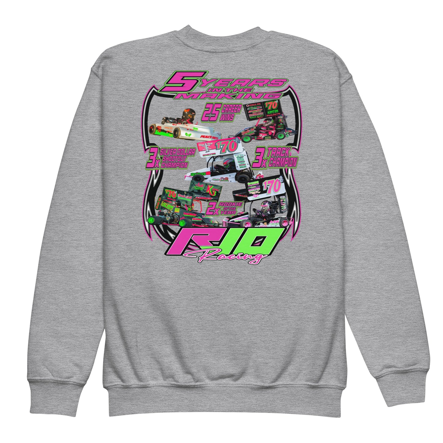 RJo Racing 5 Years Kids Crew Neck Sweashirt