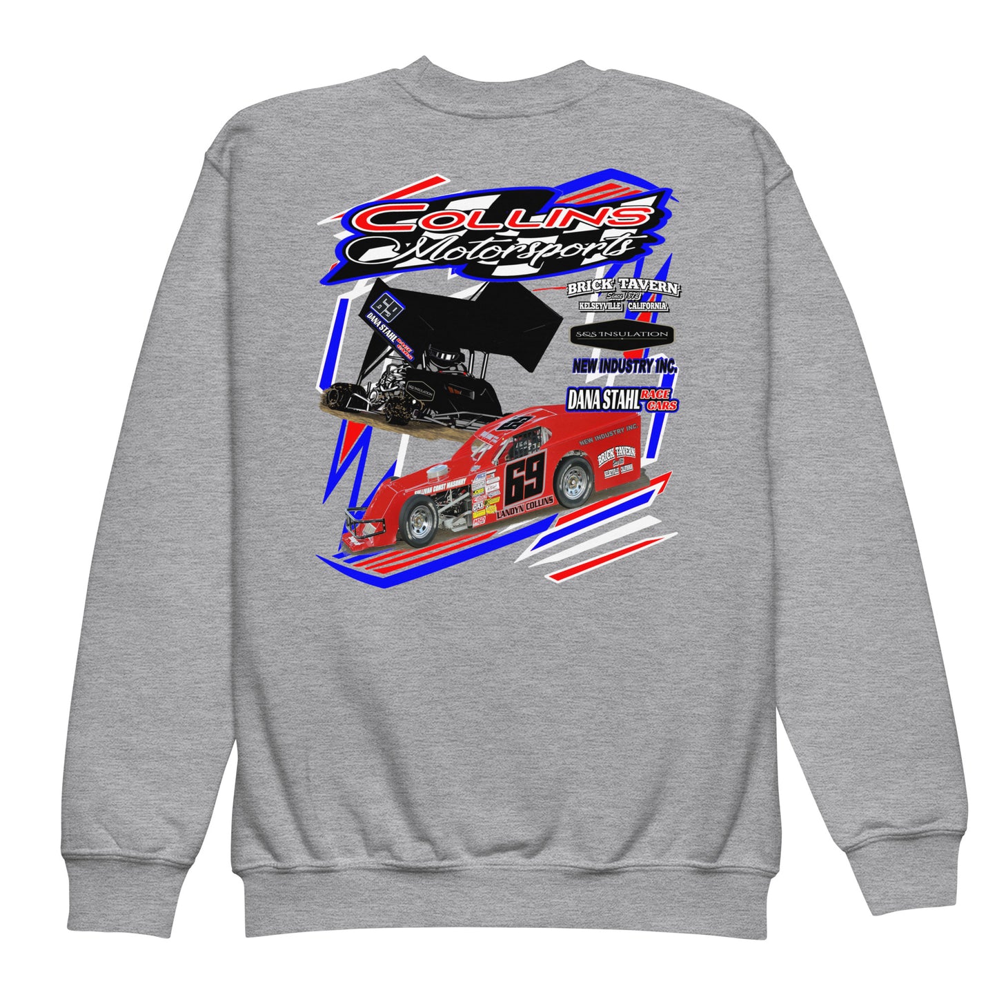Collins Motorsports Kids Crew Sweatshirt