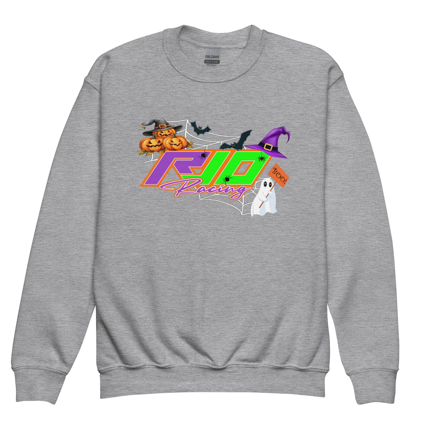 RJo Racing Halloween Kids crewneck sweatshirt