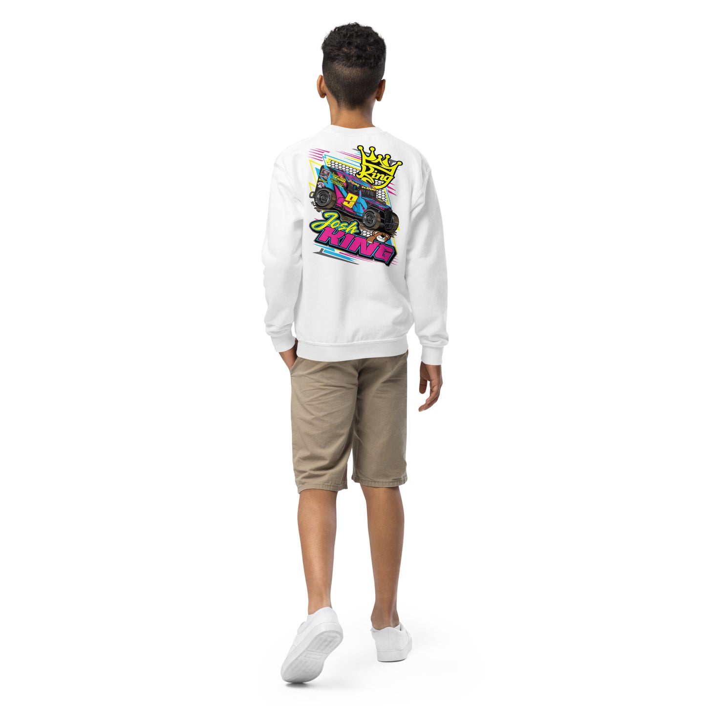 Josh King Teddy Bear Kids Crew Neck Sweatshirt