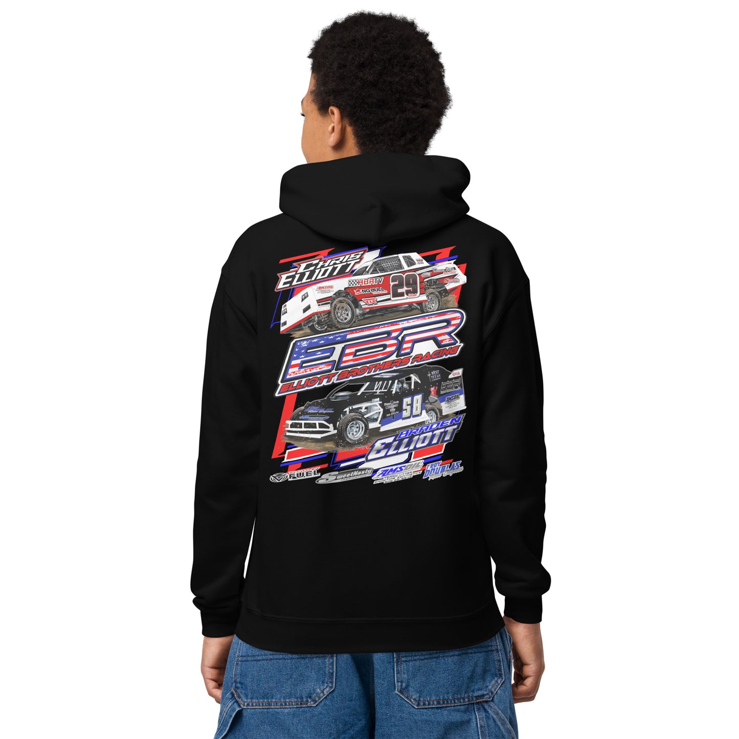 Elliott Brothers Racing Kids Hoodie Sweatshirt