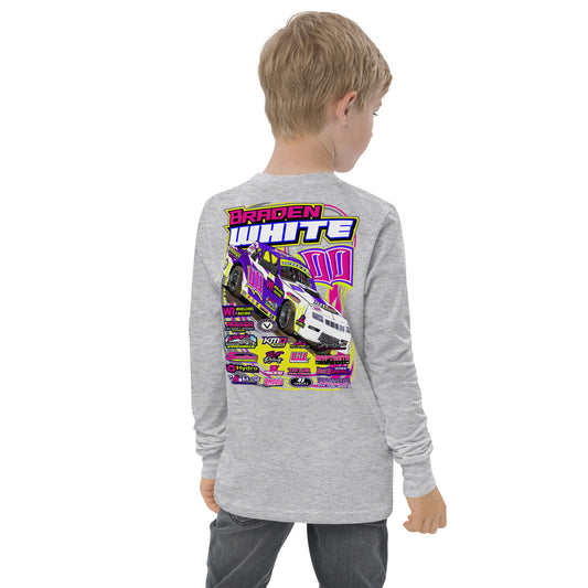 Braden White Kids Long Sleeve