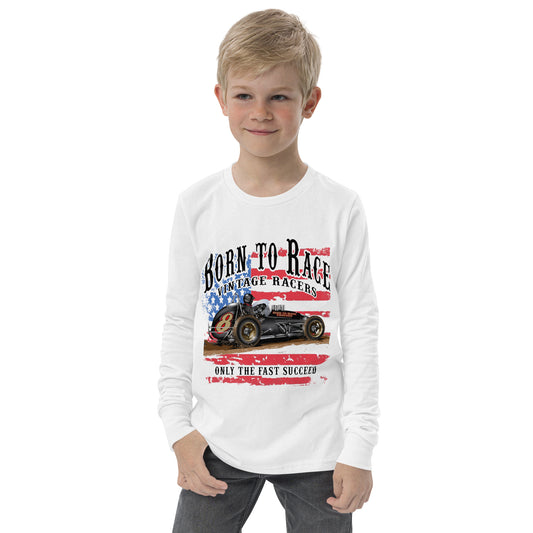 Vintage Sprint Racer Kids Long Sleeve