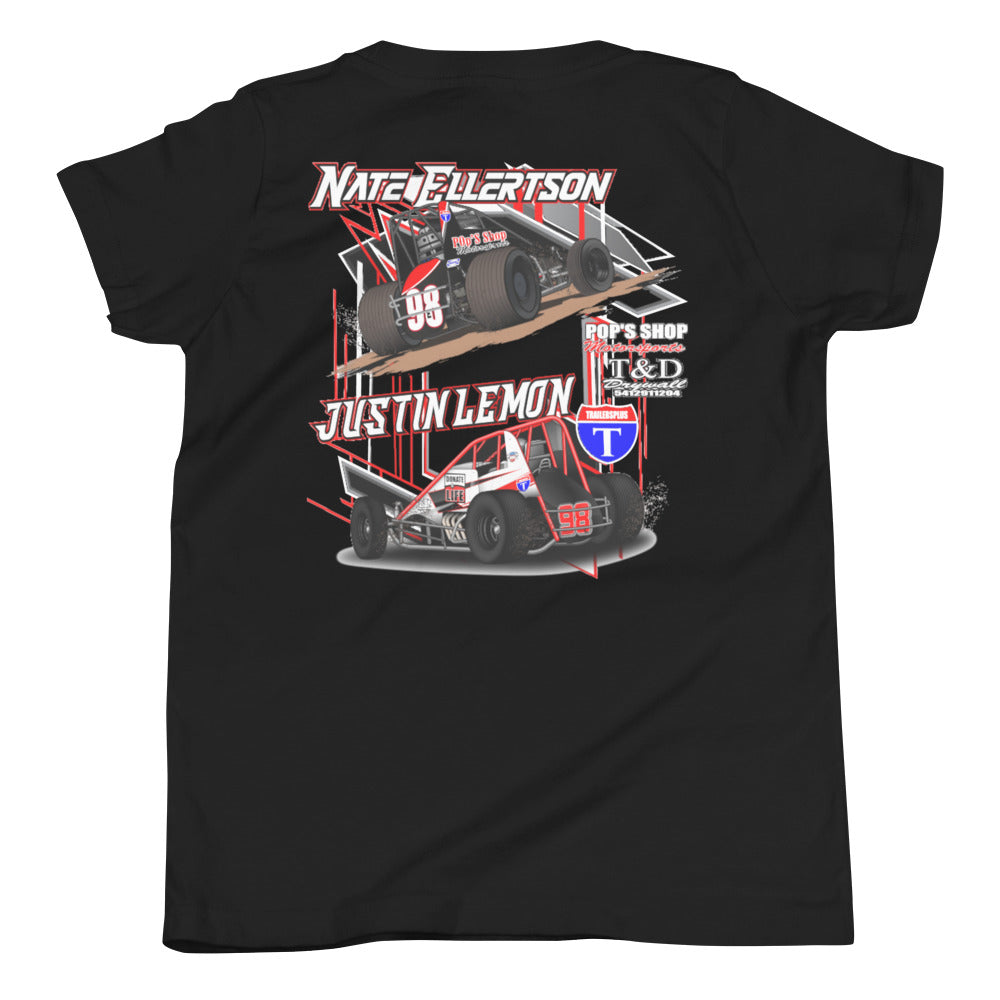 Pop's Shop Motorsports Kids T-Shirts