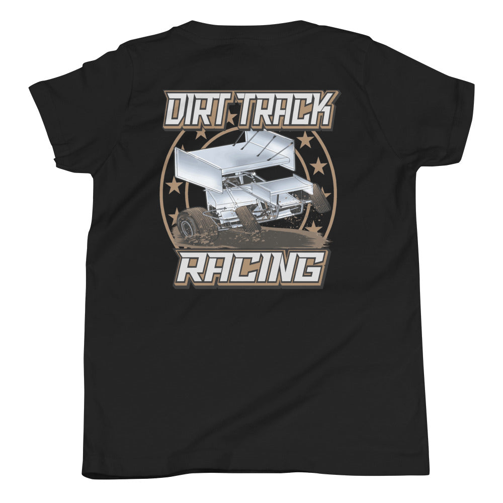 Dirt Track Racing Kids T-Shirt