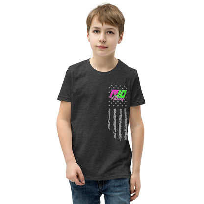 RJo Racing American Flag Kids T-Shirt