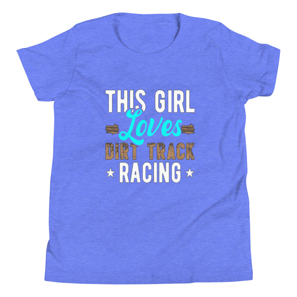 This Girl Loves Dirt Track Racing Kids T-Shirt