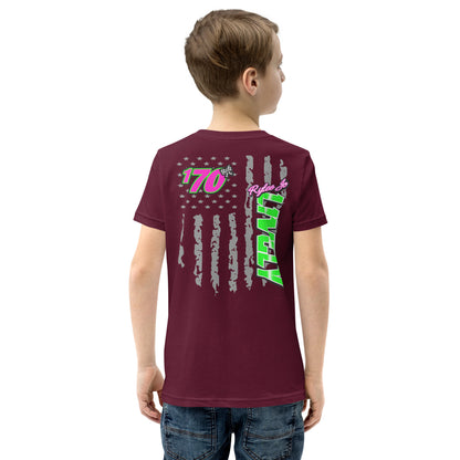 RJo Racing American Flag Kids T-Shirt