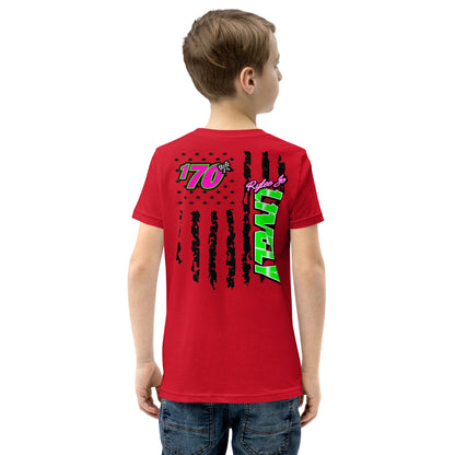 RJo Racing American Flag Kids T-Shirt