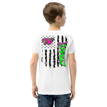 RJo Racing American Flag Kids T-Shirt