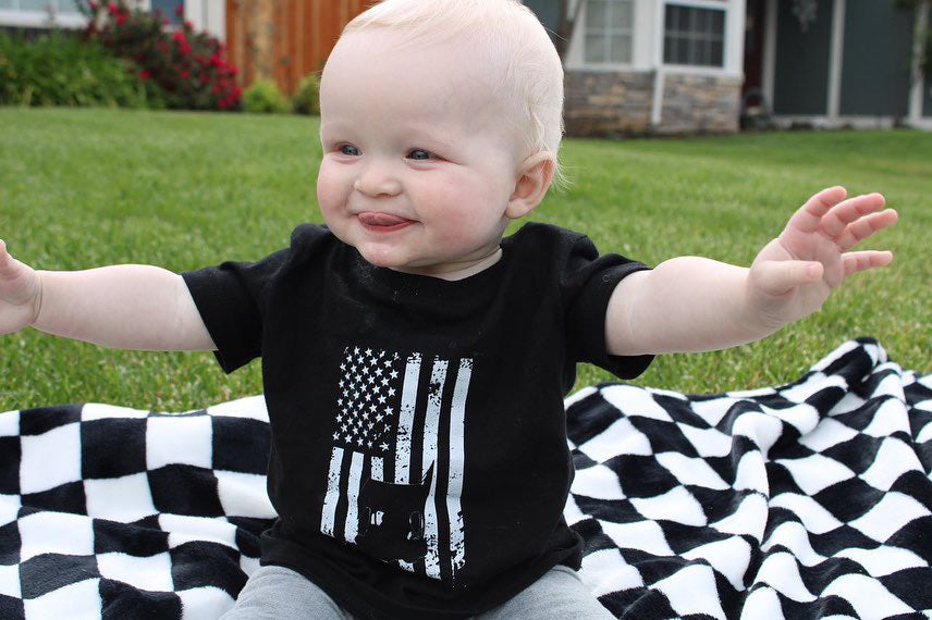 American Flag Kart Infant T-Shirt