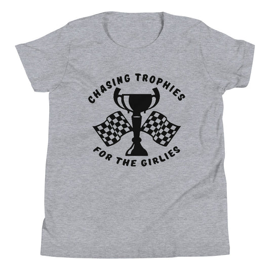 Chasing Trophies for the Girlies Kids T-Shirt
