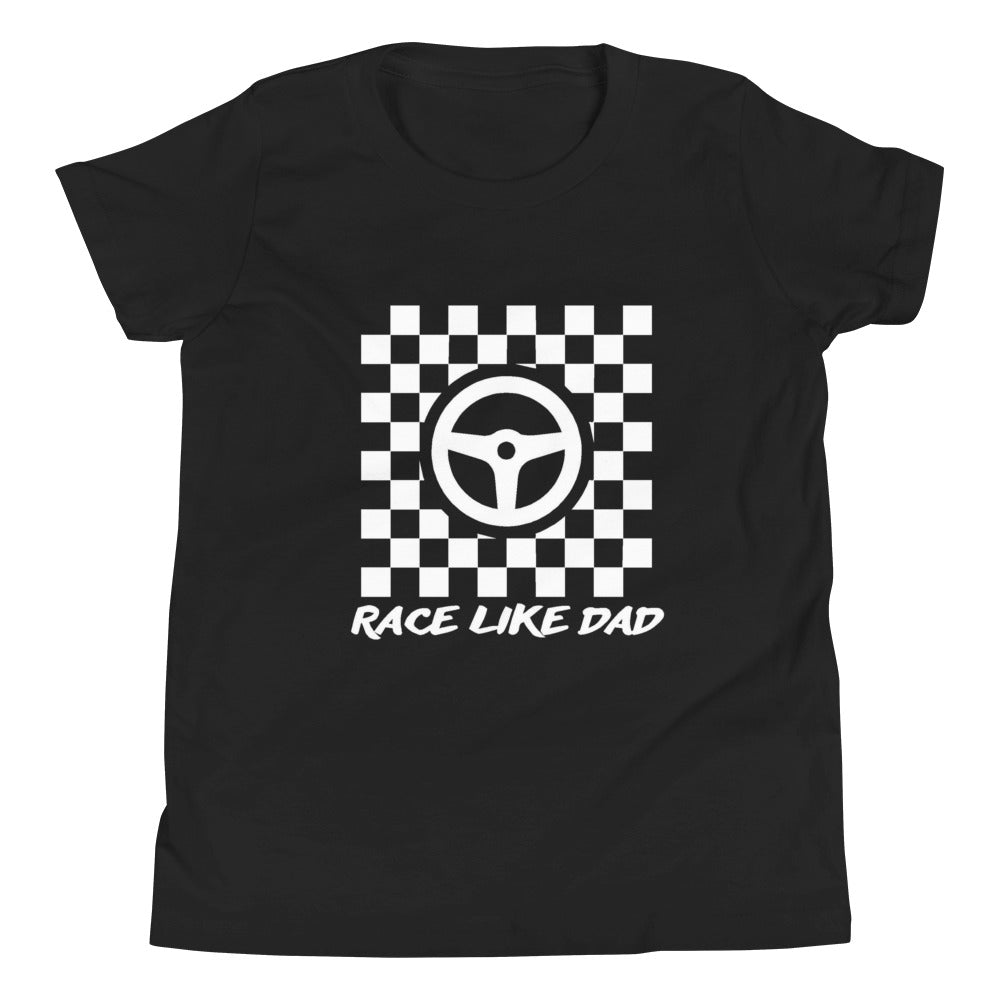 Race Like Dad Kids T-Shirt